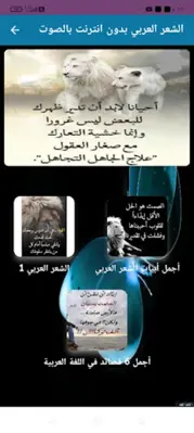 الشعر العربي بدون نترنت بالصور android App screenshot 6